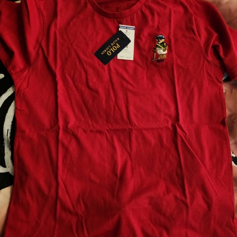 Red polo kid size small 7/8 size